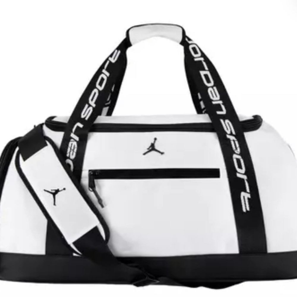 Jordan Sport Duffel Bag- White